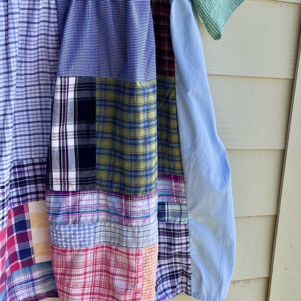 Handmade Quilted Patchwork Plaid Dress SKU 05276 - Picture 9 of 16